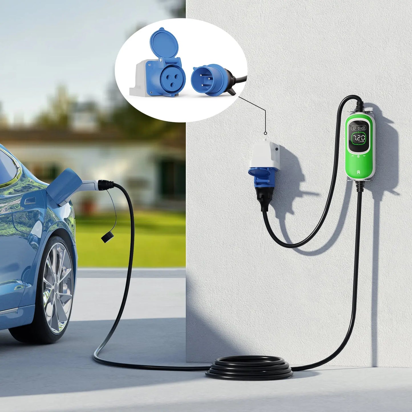 rheidon pc100 7,2 kw за монофазно зареждане на електромобили