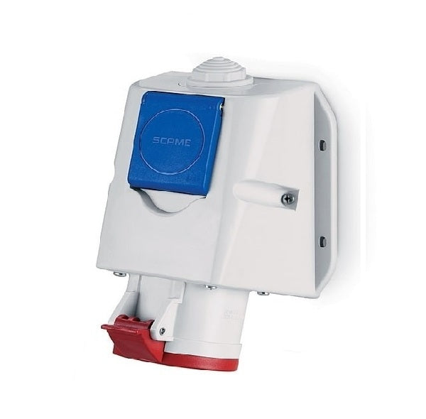 Комбиниран трифазен контакт Scame 32А | 3P+N+Е+ШУКО RheidonTech BG